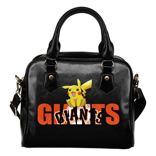 Pokemon Sit On Text San Francisco Giants Shoulder Handbags
