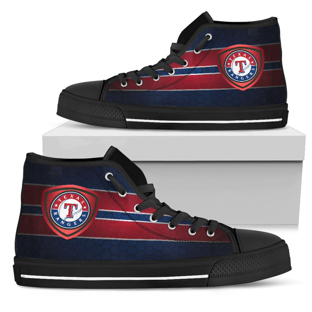 The Shield Texas Rangers High Top Shoes