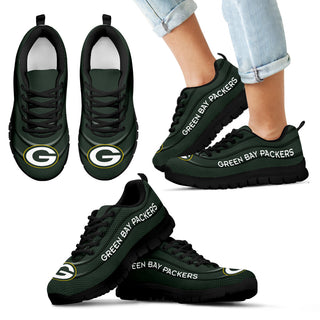 Wave Red Floating Pattern Green Bay Packers Sneakers