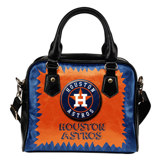 Jagged Saws Mouth Creepy Houston Astros Shoulder Handbags