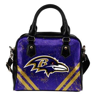 Couple Curves Light Good Logo Baltimore Ravens Shoulder Handbags