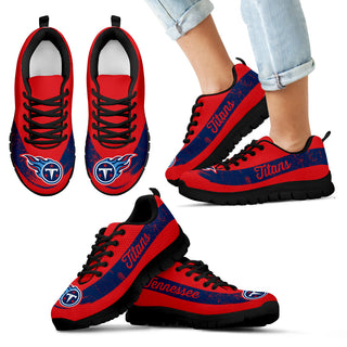 Single Line Logo Tennessee Titans Sneakers