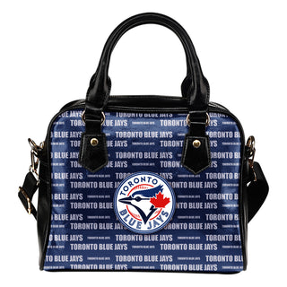 Nice Little Logo Toronto Blue Jays Shoulder Handbags