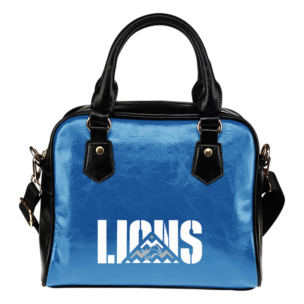 Detroit Lions Mass Triangle Shoulder Handbags