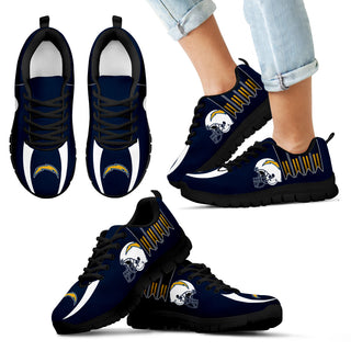 Vintage Four Flags With Streaks Los Angeles Chargers Sneakers