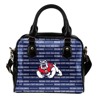 Nice Little Logo Fresno State Bulldogs Shoulder Handbags