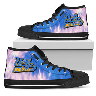 Fighting Like Fire UCLA Bruins High Top Shoes