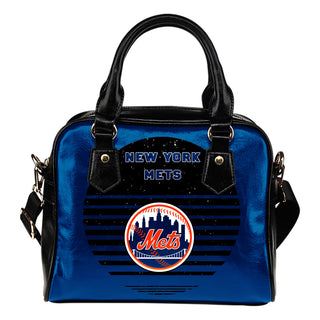 Back Fashion Round Charming New York Mets Shoulder Handbags