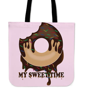 My Sweet Time Donut Tote Bags