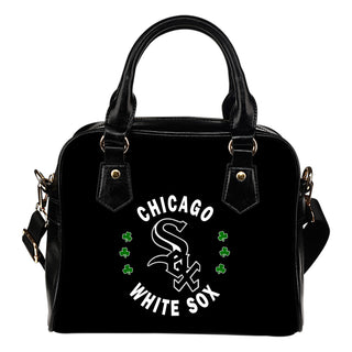 Central Beautiful Logo Circle Lucky Leaf Chicago White Sox Shoulder Handbags