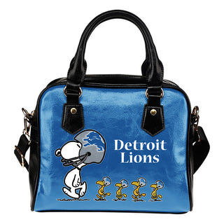 Lovely Animal Team Detroit Lions Shoulder Handbag