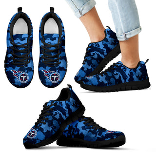 Arches Top Fabulous Camouflage Background Tennessee Titans Sneakers
