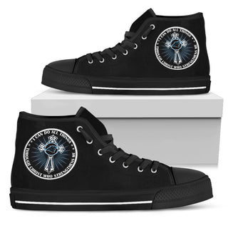 I Can Do All Things Through Christ Who Strengthens Me Carolina Panthers High Top Shoes