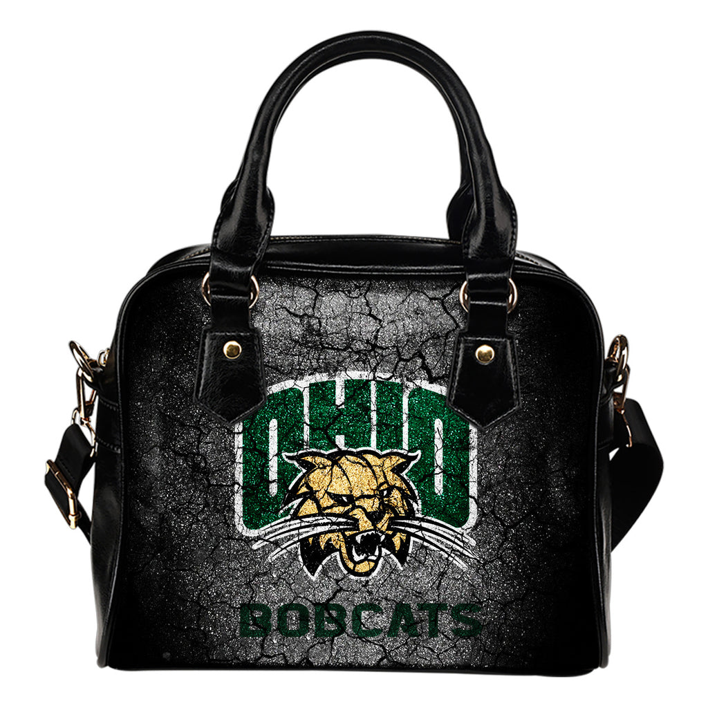 Wall Break Ohio Bobcats Shoulder Handbags Women Purse