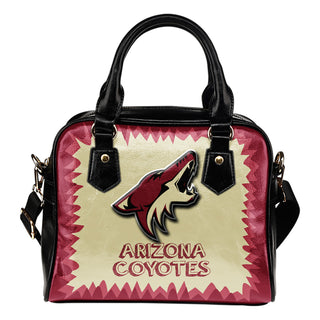 Jagged Saws Mouth Creepy Arizona Coyotes Shoulder Handbags