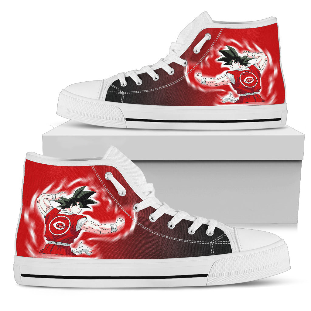 Cincinnati Reds Goku Saiyan Power High Top Shoes