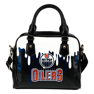 Color Leak Down Colorful Edmonton Oilers Shoulder Handbags