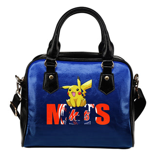 Pokemon Sit On Text New York Mets Shoulder Handbags