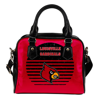Back Fashion Round Charming Louisville Cardinals Shoulder Handbags