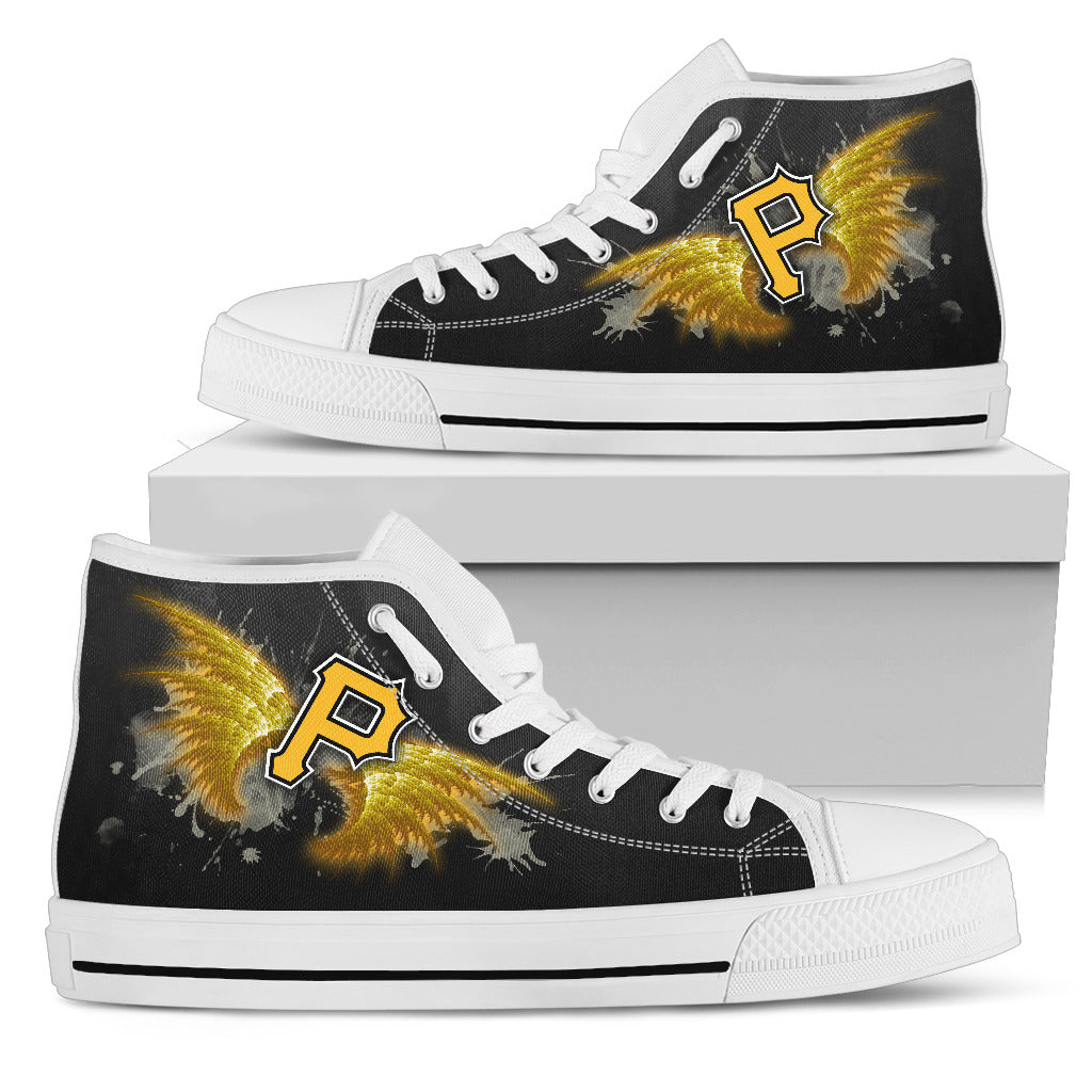 Angel Wings Pittsburgh Pirates High Top Shoes