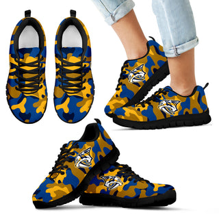 Military Background Energetic Nashville Predators Sneakers