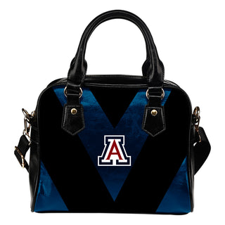 Triangle Double Separate Colour Arizona Wildcats Shoulder Handbags