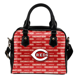 Nice Little Logo Cincinnati Reds Shoulder Handbags