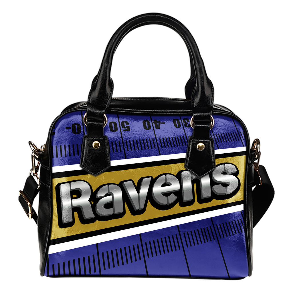 Baltimore Ravens Silver Name Colorful Shoulder Handbags