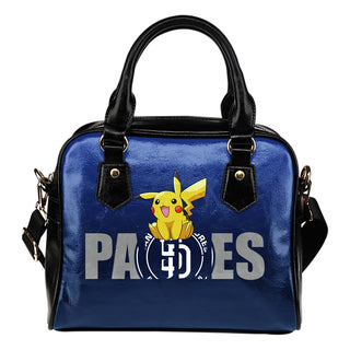 Pokemon Sit On Text San Diego Padres Shoulder Handbags