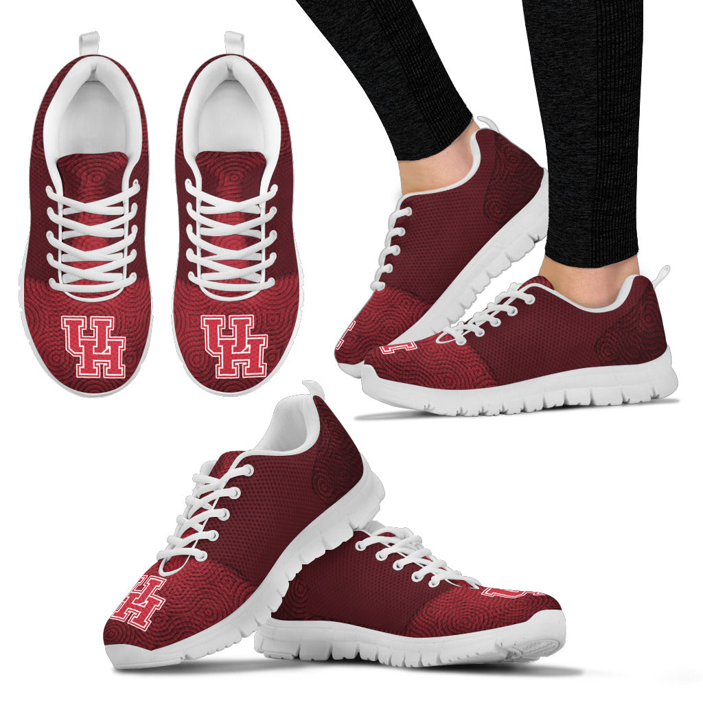 Seamless Line Magical Wave Beautiful Houston Cougars Sneakers
