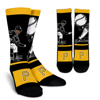 Talent Player Fast Cool Air Comfortable Pittsburgh Pirates Socks