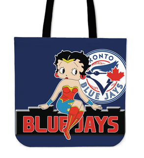Wonder Betty Boop Toronto Blue Jays Tote Bags