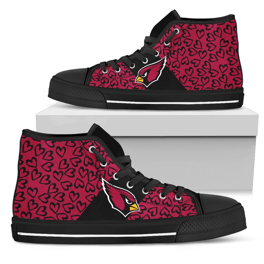 Perfect Cross Color Absolutely Nice Arizona Cardinals High Top Shoes