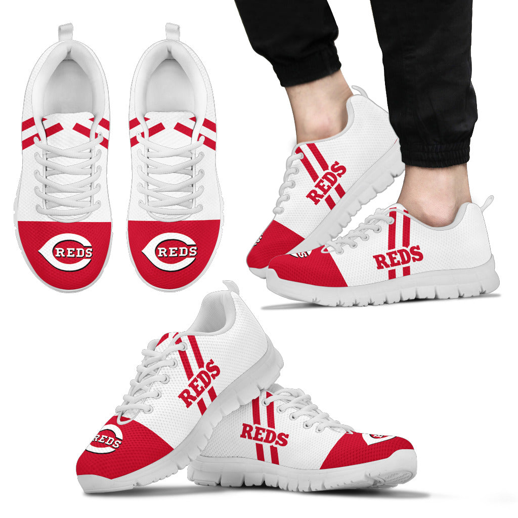 Line Stripe Logo Bottom Cincinnati Reds Sneakers