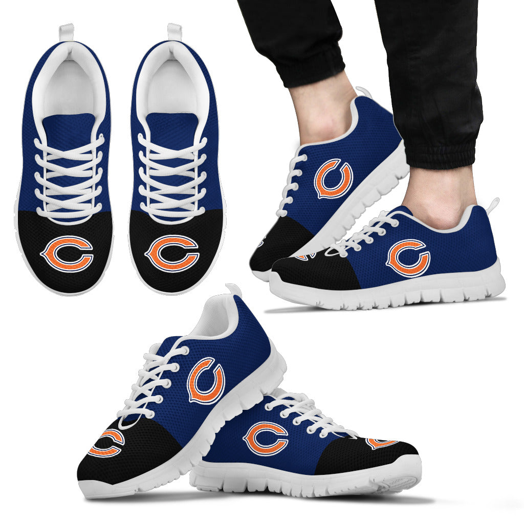 Two Colors Aparted Chicago Bears Sneakers