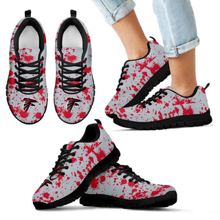 Splatters Watercolor Atlanta Falcons Sneakers