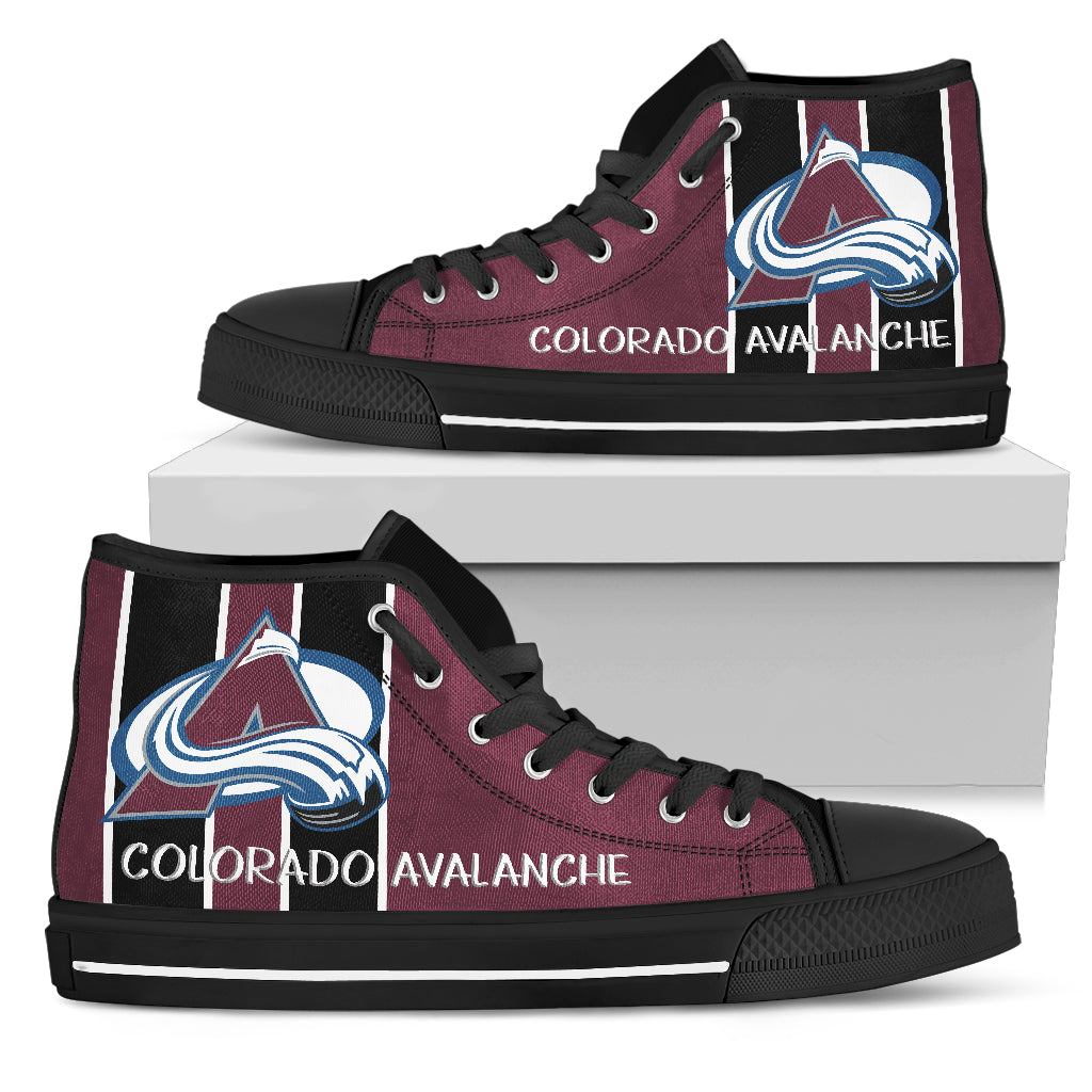 Steaky Trending Fashion Sporty Colorado Avalanche High Top Shoes