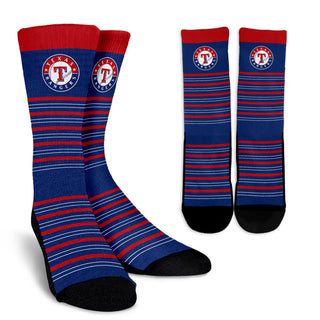 Amazing Circle Charming Texas Rangers Crew Socks
