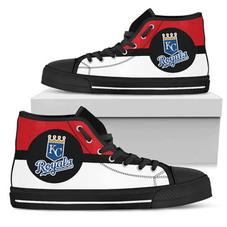Bright Colours Open Sections Great Logo Kansas City Royals High Top Shoes