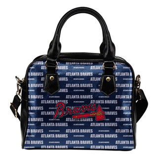 Nice Little Logo Atlanta Braves Shoulder Handbags