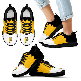 Incredible Line Zig Zag Disorder Beautiful Pittsburgh Pirates Sneakers