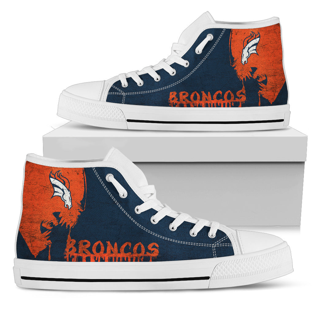 Alien Movie Denver Broncos High Top Shoes