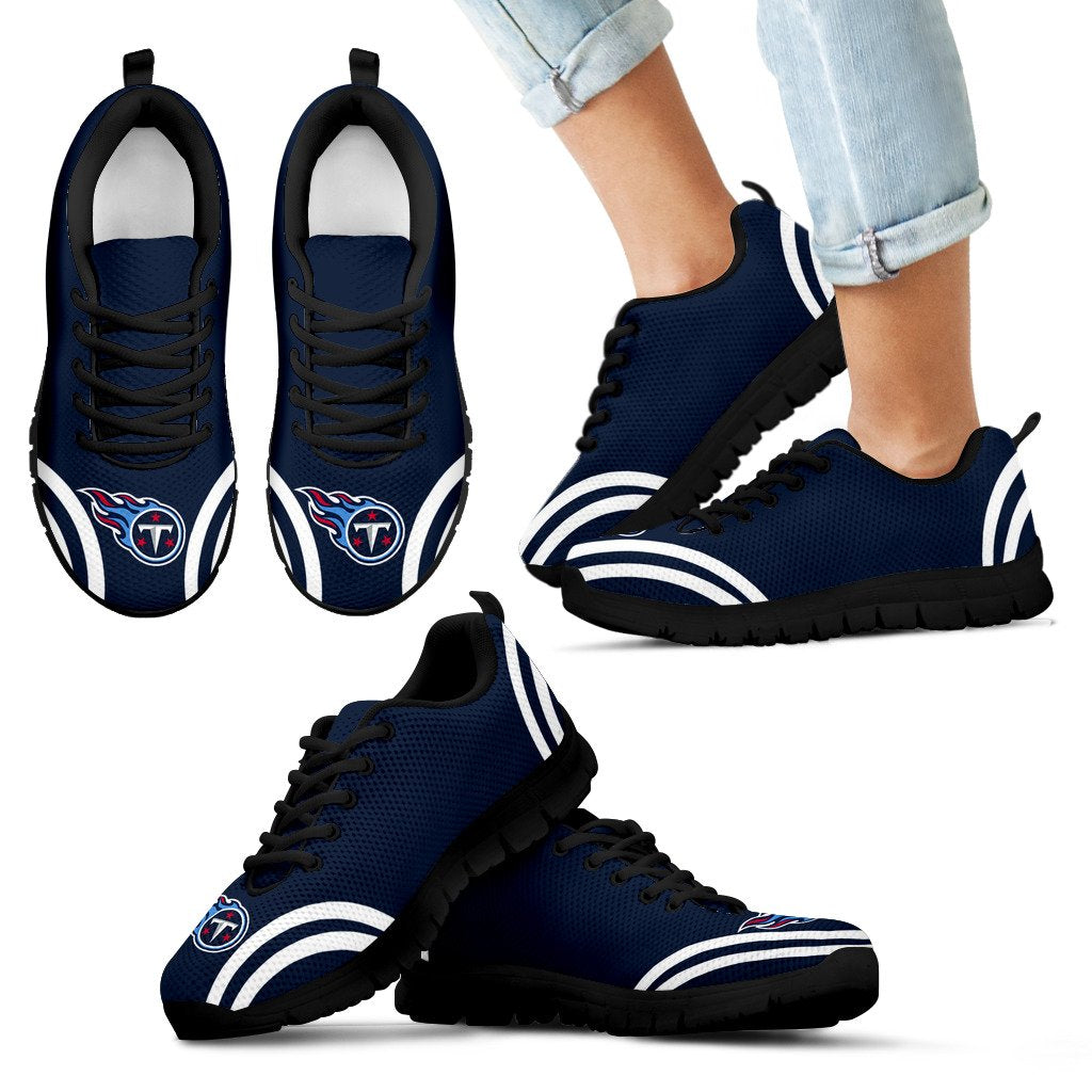 Lovely Curves Stunning Logo Icon Tennessee Titans Sneakers