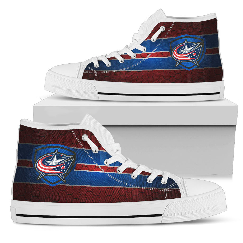 The Shield Columbus Blue Jackets High Top Shoes