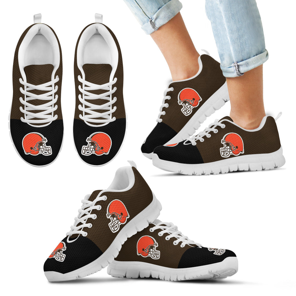 Two Colors Aparted Cleveland Browns Sneakers