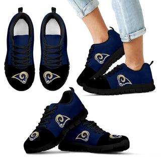 Two Colors Aparted Los Angeles Rams Sneakers