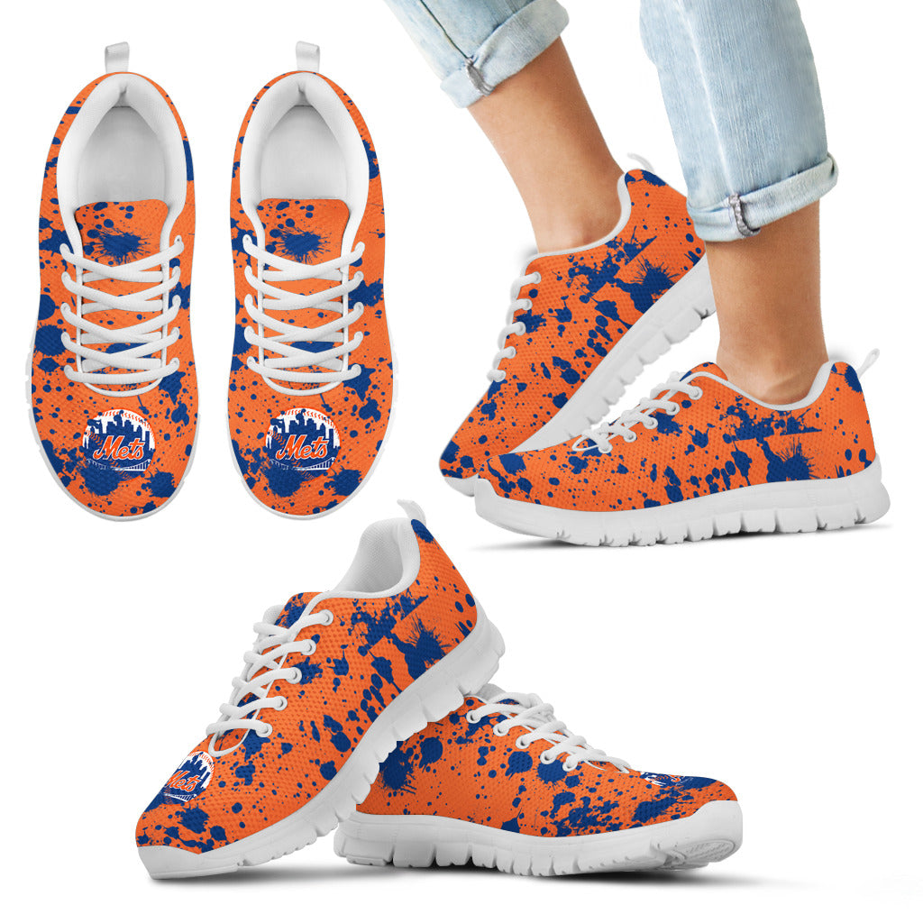 Splatters Watercolor New York Mets Sneakers