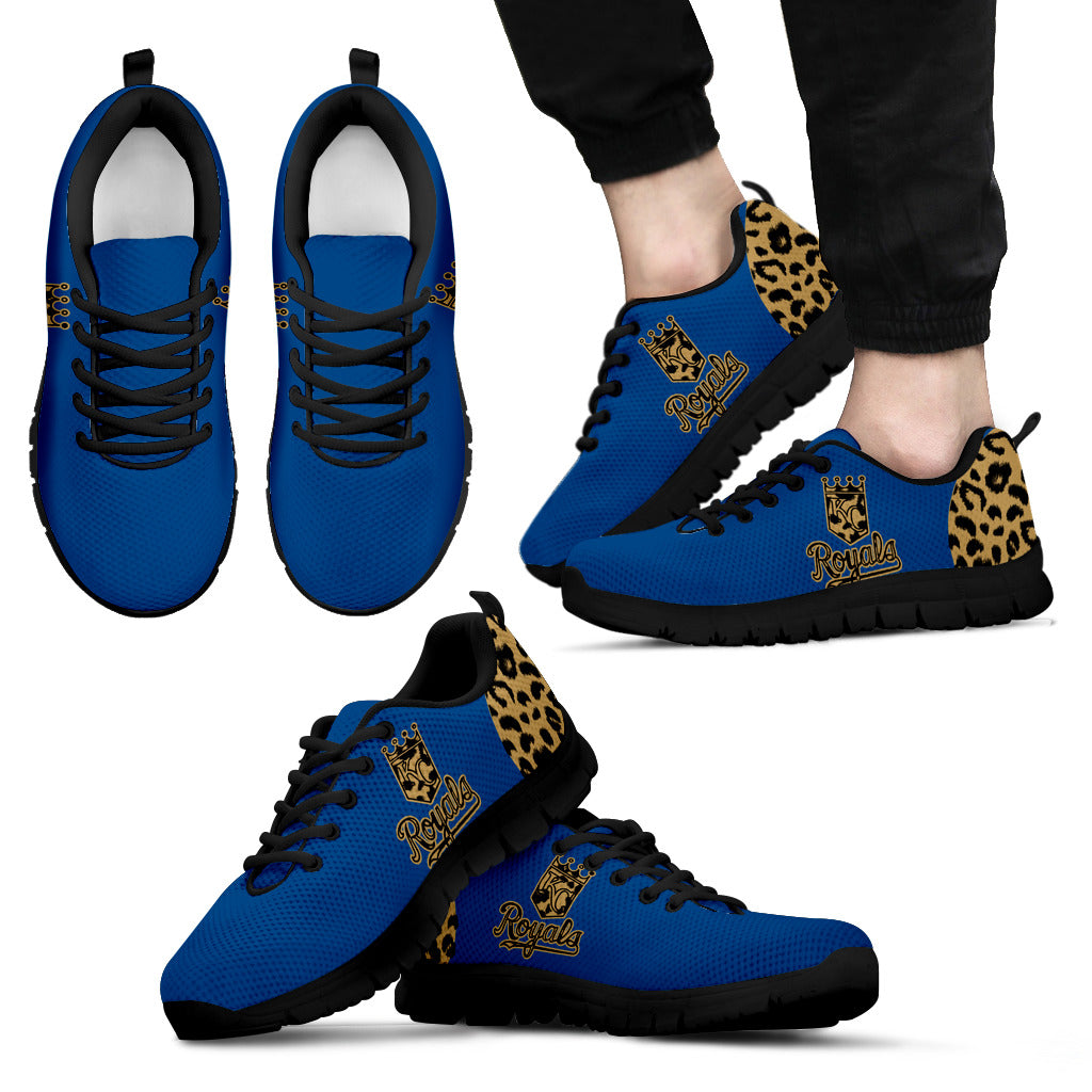 Cheetah Pattern Fabulous Kansas City Royals Sneakers
