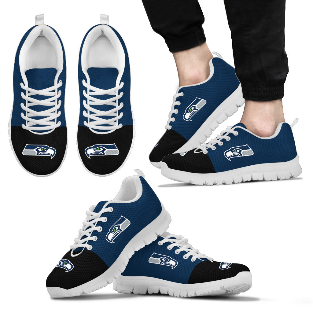 Two Colors Aparted Seattle Seahawks Sneakers
