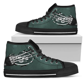 Scratch Of The Wolf New York Jets High Top Shoes